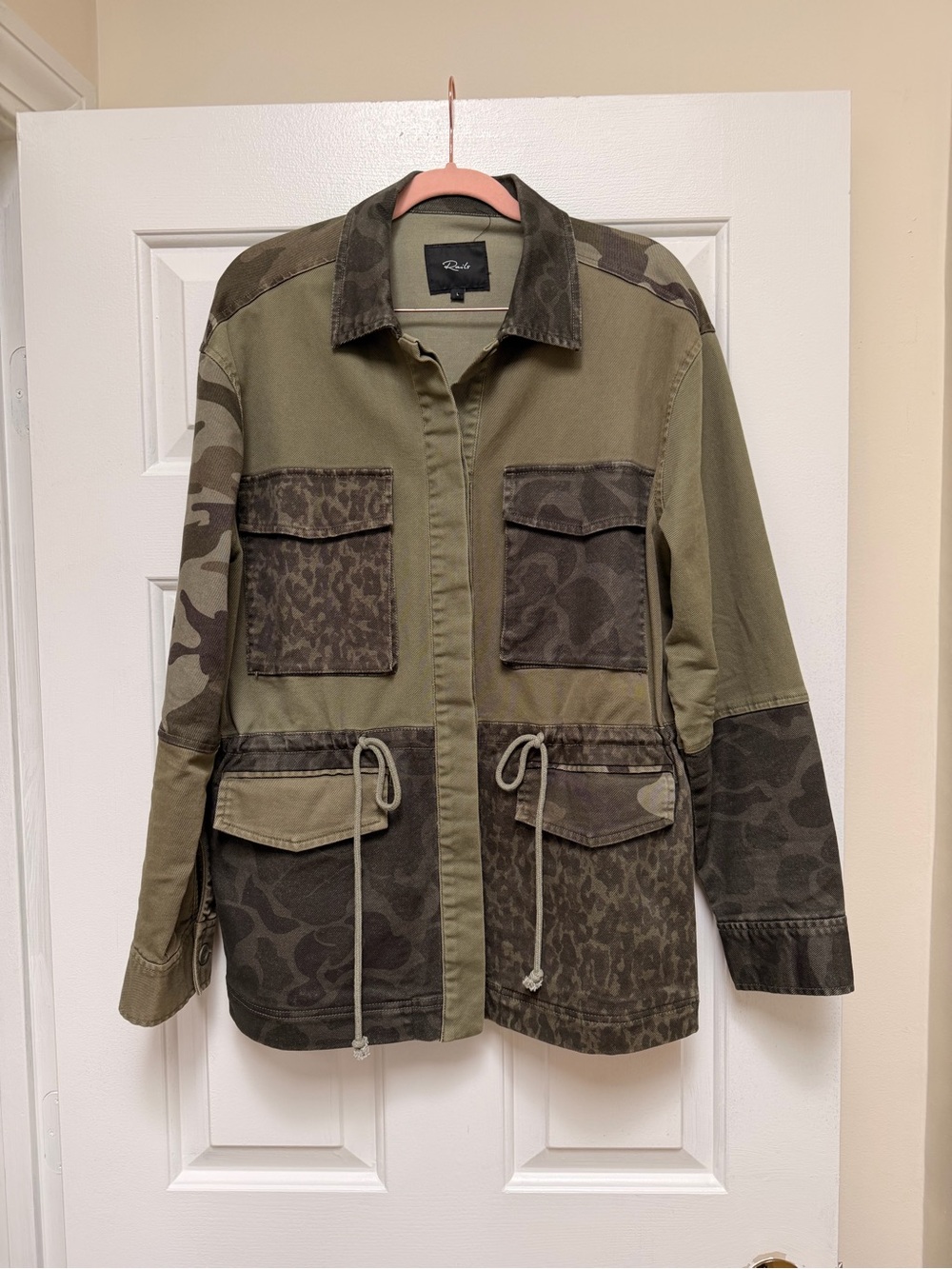 Rails Olive & Camo Patchwork Utility Field Jacket